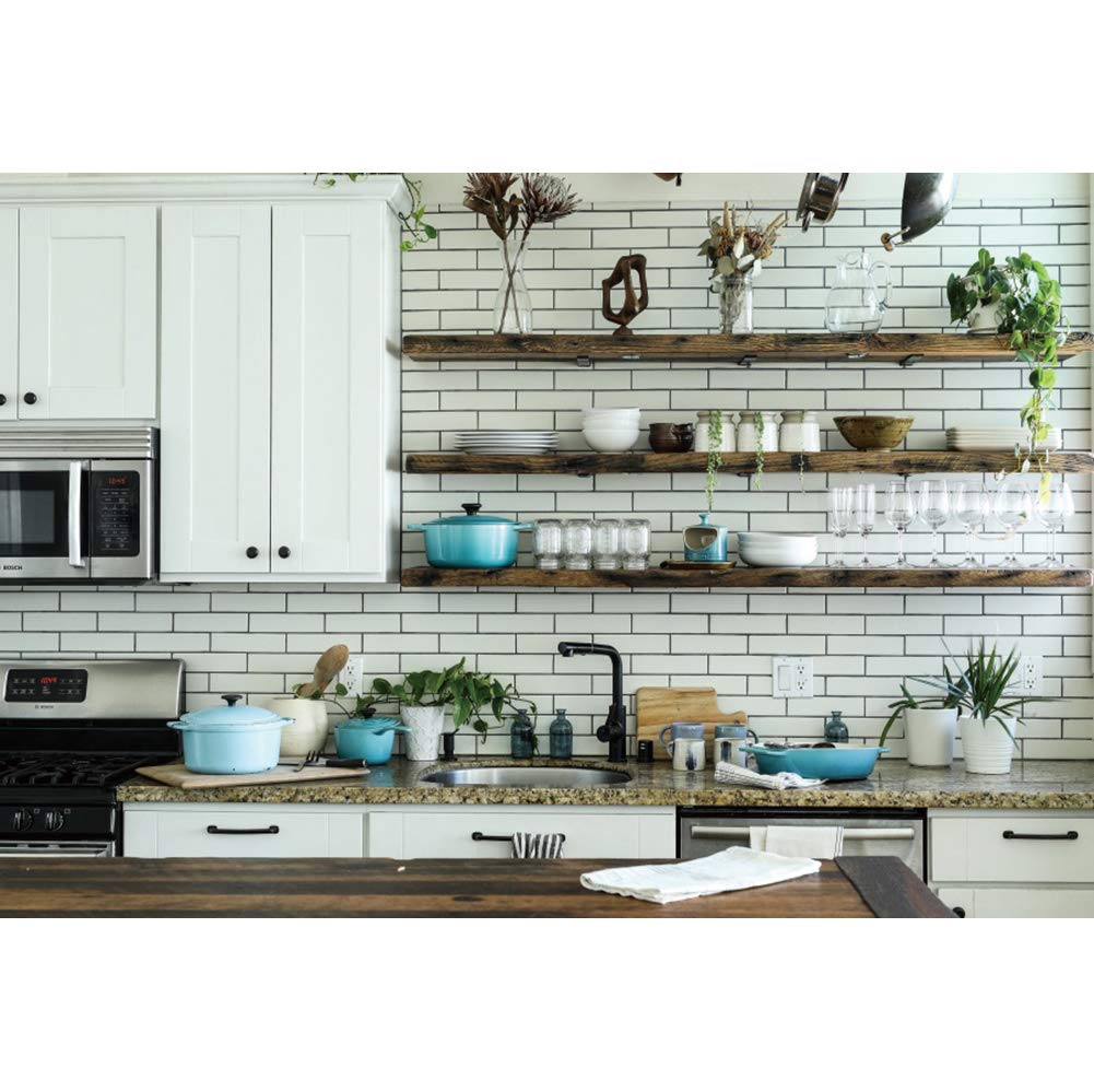 OERJU 8x6ft Kitchen Room Interior Backdrop Kitchenware Microwave Oven Cabinet Pot Bowl Cook Cooker Photography Background Modern House Decor White Simple Art Video Shooting Vinyl Studio Props