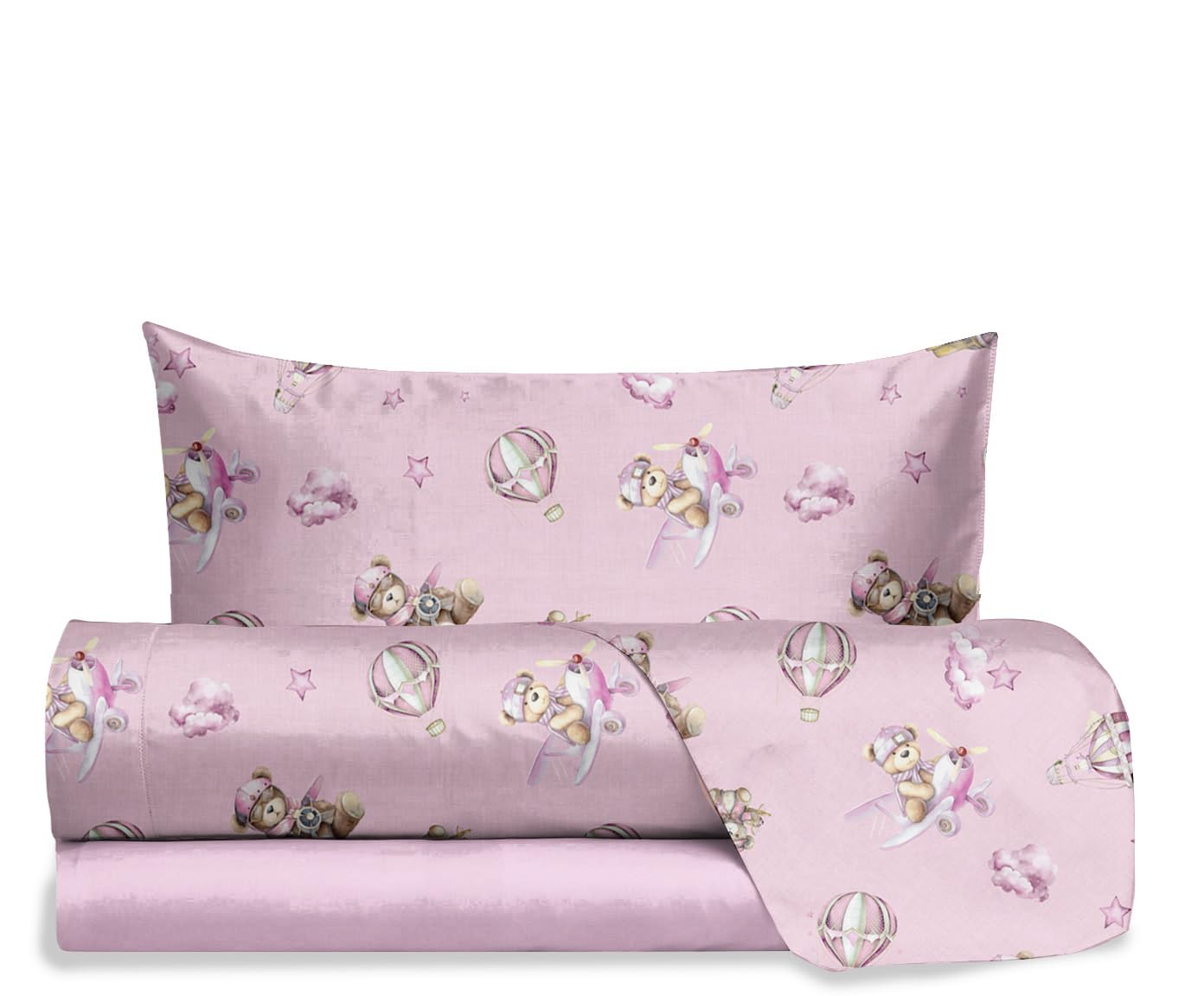 Hermet MeteoHeroes Lenzuola Letto Singolo - 100% Cotone, Ufficiale, Multicolor