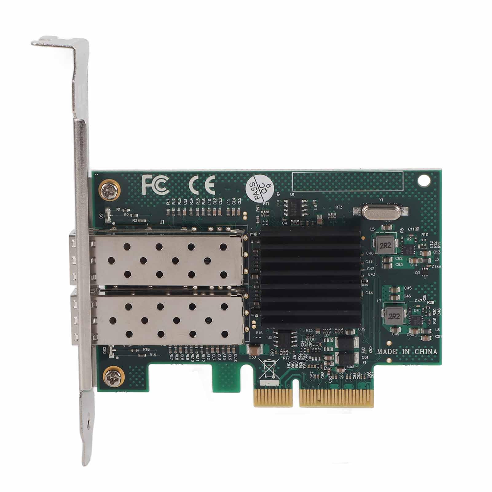 Scheda PCI-E Gigabit con Doppie Porte per 82576EB - Adattatore di Rete Veloce Adatto per PC e Server - Dissipatore di Calore in Metallo