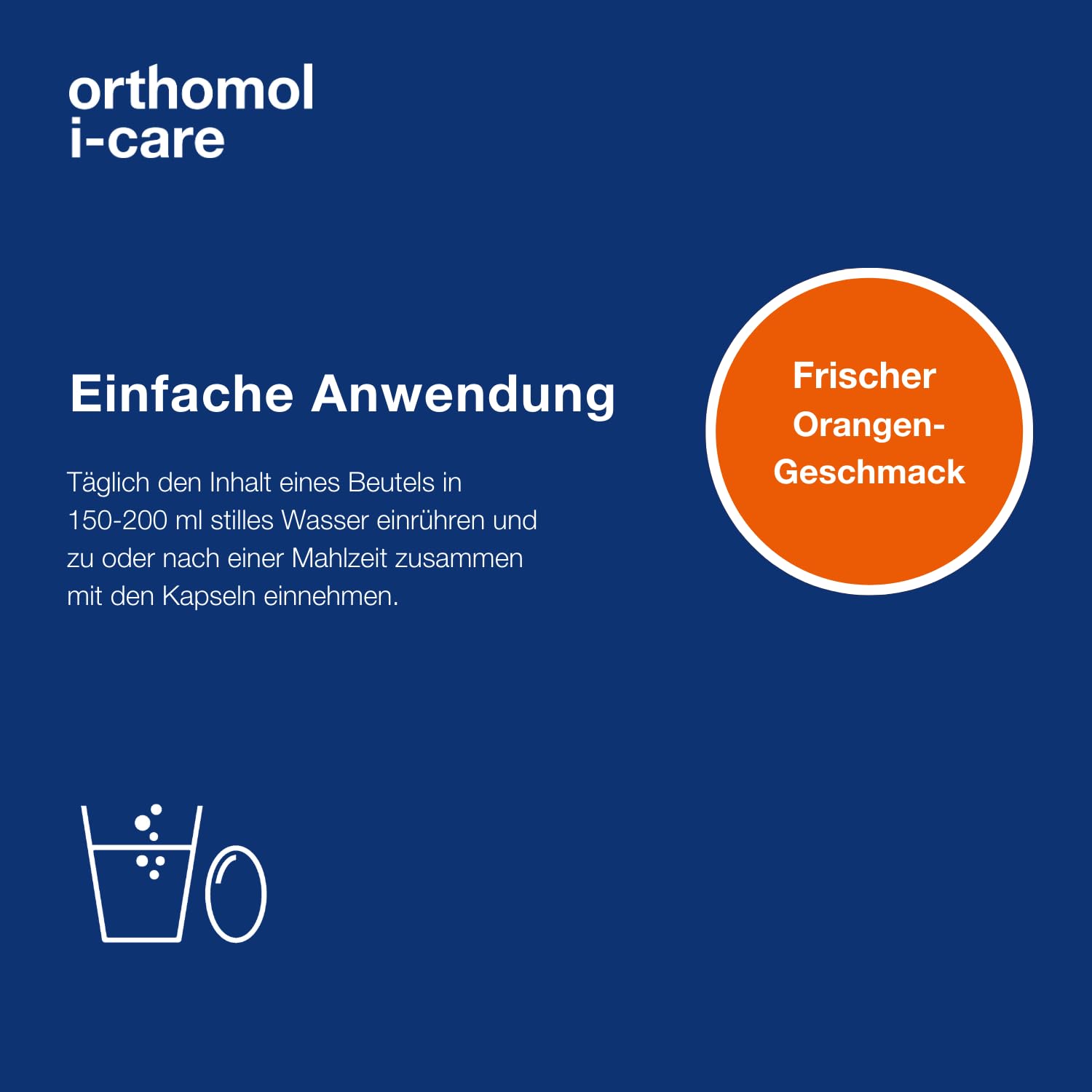 Orthomol i-CAre - Nahrungsergänzungsmittel mit Pflanzenextrakten, Omega-3-Fettsäuren, Vitaminen und Mineralstoffen - Granulat/Kapseln à 30 x Tagesportionen