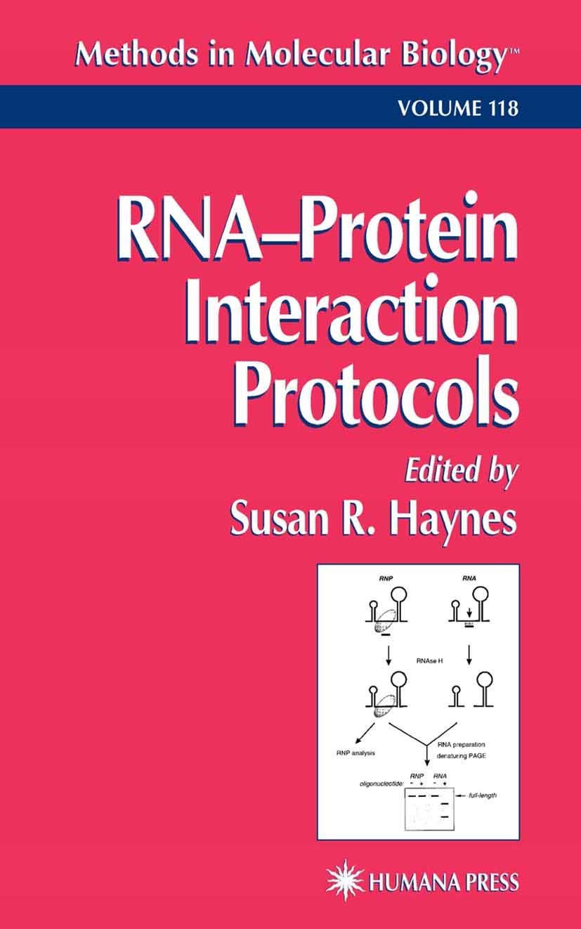 Buy RNA-Protein Interaction Protocols: v. 118 (Methods in Molecular Biology) — BookShops.in