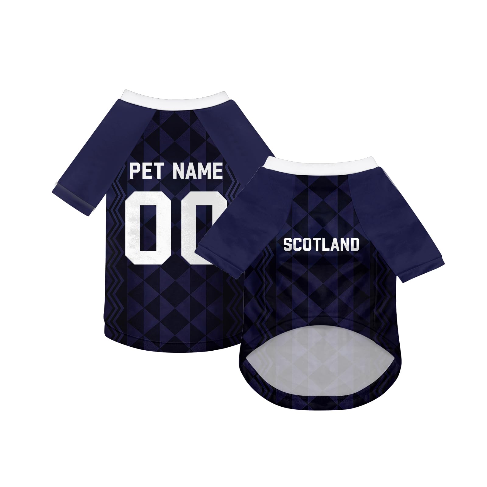 Personalised Dog T Shirt with England 2026 Pet Apparel XS-5XL (Scotland-2)