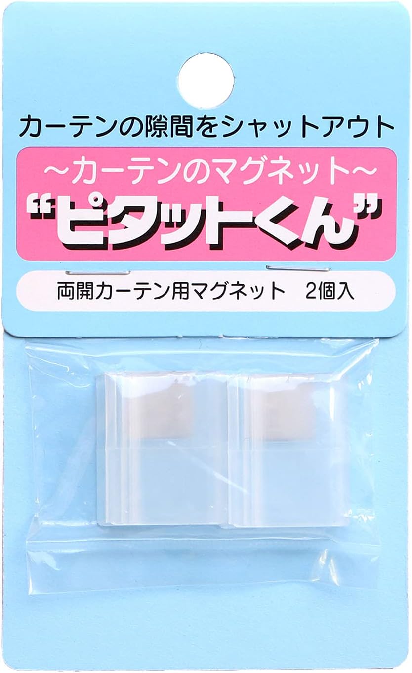 Amazon Co Jp フルネス カーテンのマグネット ピタットくん 両開きカーテン用マグネット 2個入り M6106 ホーム キッチン