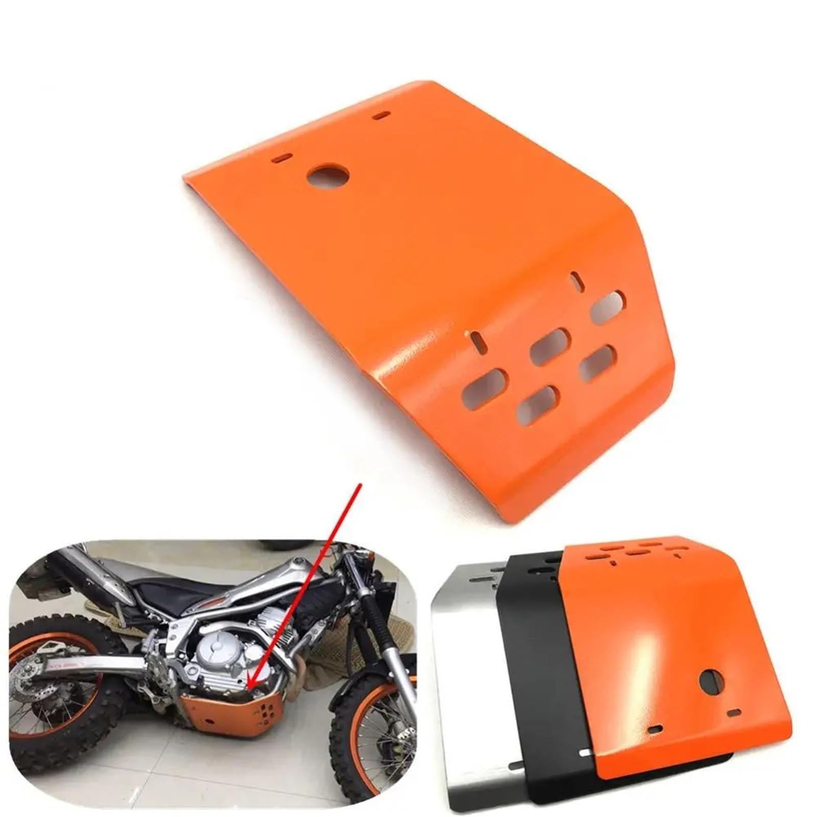 Per Serow XT250 XT250X Per Tricker XG250 XT XG 250 Copertura della protezione dello spoiler telaio della base motore motociclo copertura motore Base del Motore(Black)
