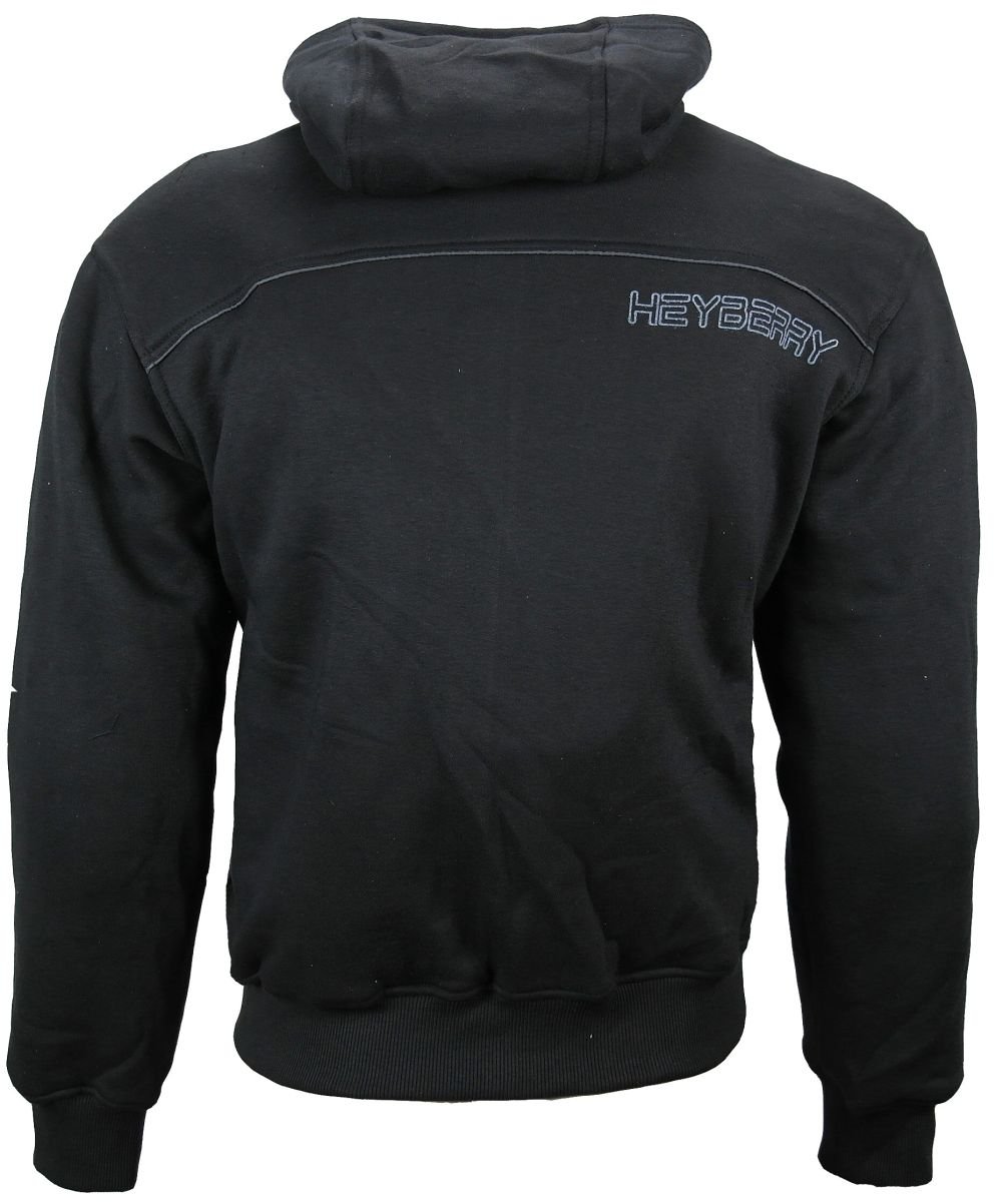 HEYBERRY Hoody Motorradjacke Roller Schwarz Grau Camouflage mit Aramid M - 3XL