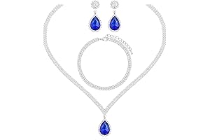 Royal Silver Crystal Bridal Jewelry Set