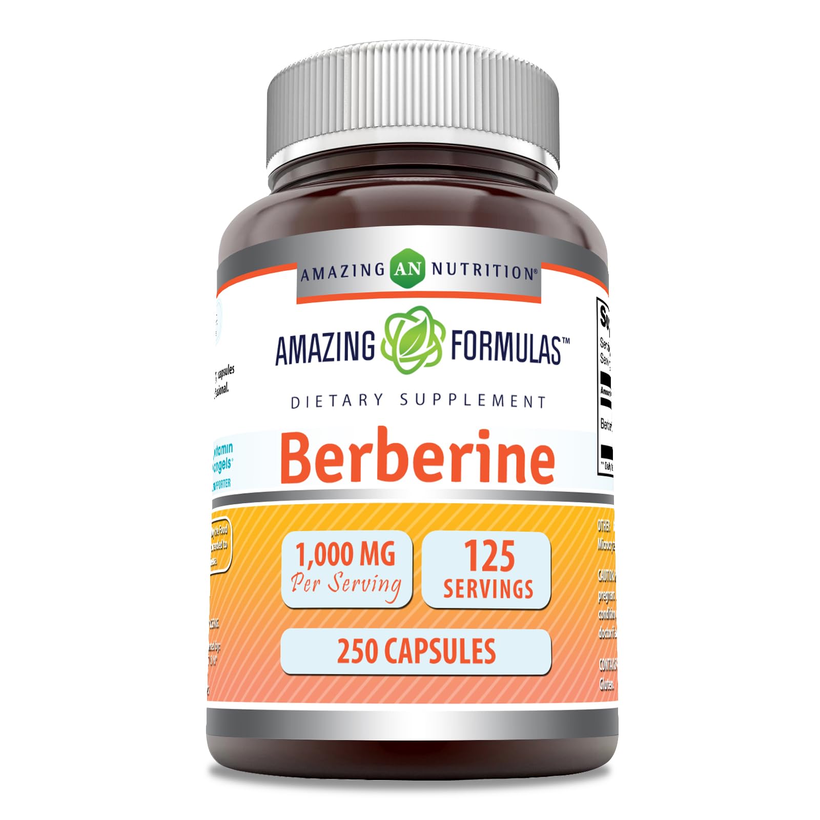 amazing nutrition Berberine (1000mg,250 Capsules)