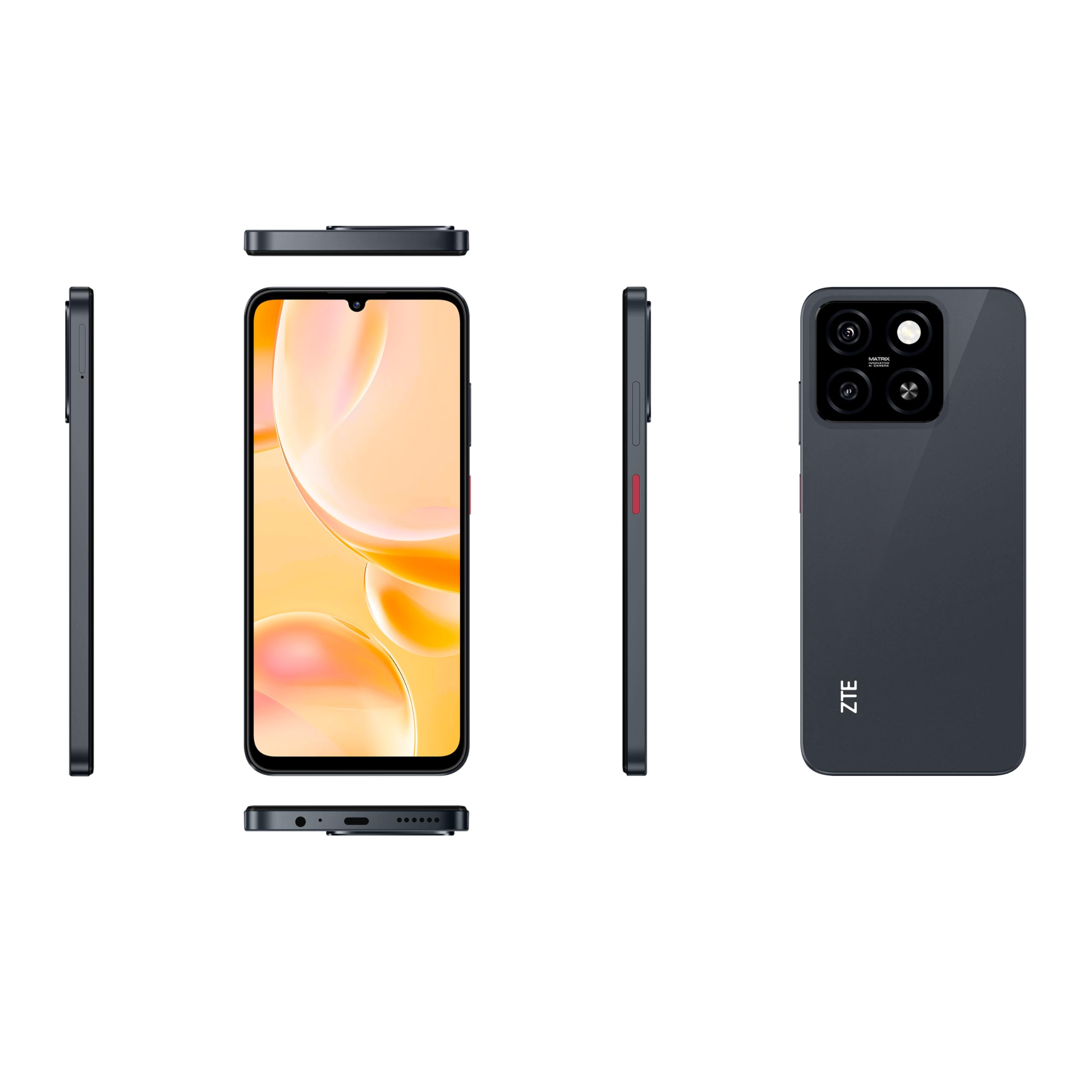 ZTE BLD A55 Smartphone 4-128 BK Octa Core 4 GB RAM 128 GB Black