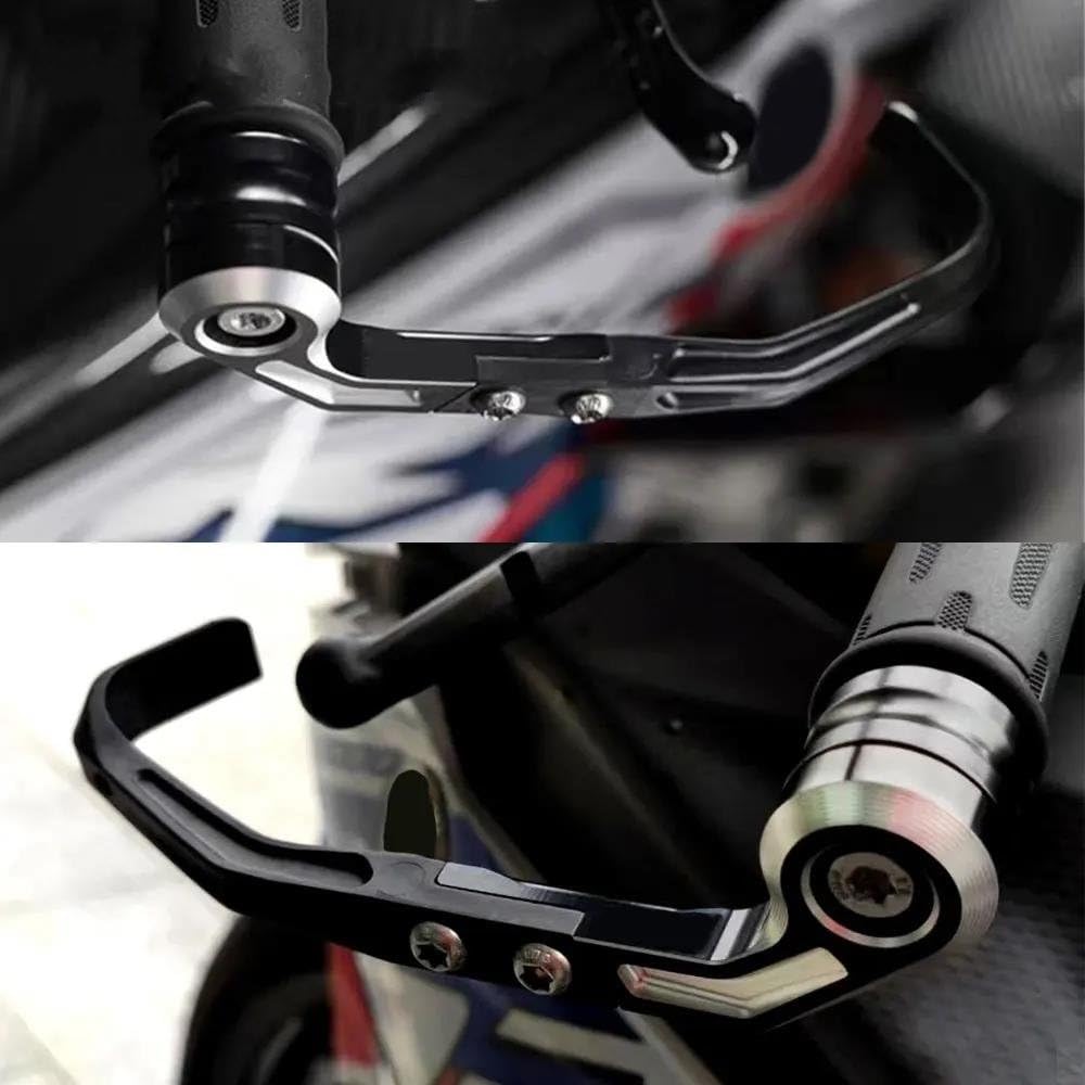 Piezas de Repuesto para K&awasaki para Ninja ZX10R ZX10RR SE 2016~2026+ Kit Protector De Palanca De Embrague De Freno De Manillar De Motocicleta Piezas modificación(Black (1 Pair))