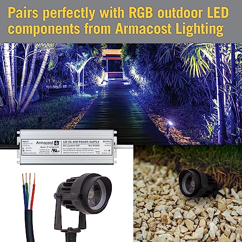 Image of Armacost Lighting 770920 Wire Direct Burial Cable, Black, 26 Foot