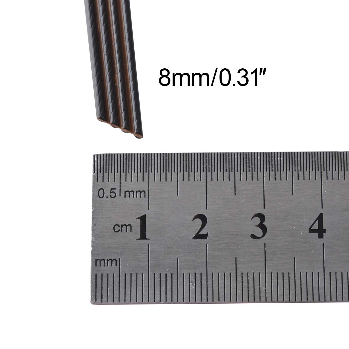 YebiO 500G (70M) Gradientowe Płaskie Tkanie Rattanu, Szerokość 8Mm Syntetyczny Rattan Naprawa Dzianina Materiał Plastikowy Rattan Dla Majsterkowiczów Handmadeniture Krzesło Kosz Stołowy/02 Coffe