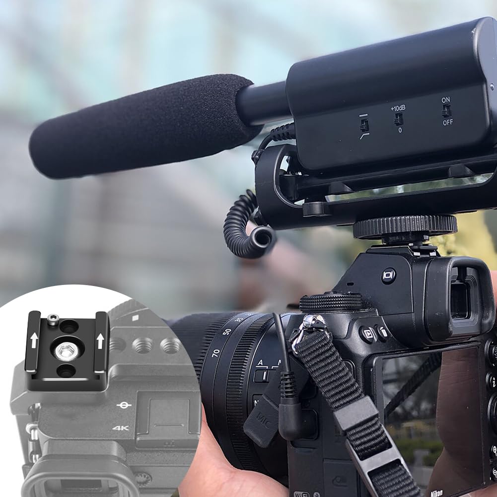 Mocowanie adaptera Cold Shoe do aparatu Cage, LED Light, Flash, DSLR Camcorder Monitor