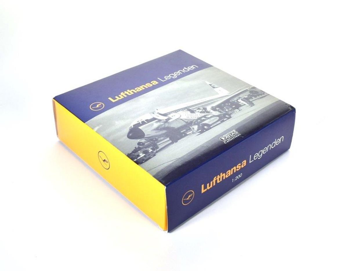 Atlas Junkers JU 52 Richthofen Lufthansa Silbernes FlugzDHg Fertigmodell Maßstab 1:200