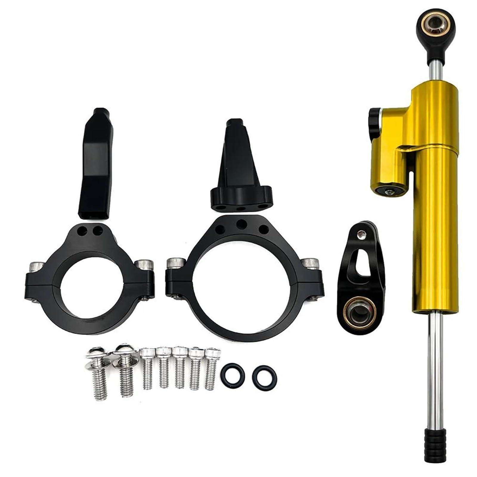 Motorcycle Steering Damper Stabilizer & Bracket Mount Kit for Kawasaki for Ninja ZX-4R ZX-4RR 2023-2024 ZX4R ZX4RR ZX 4R 4RR