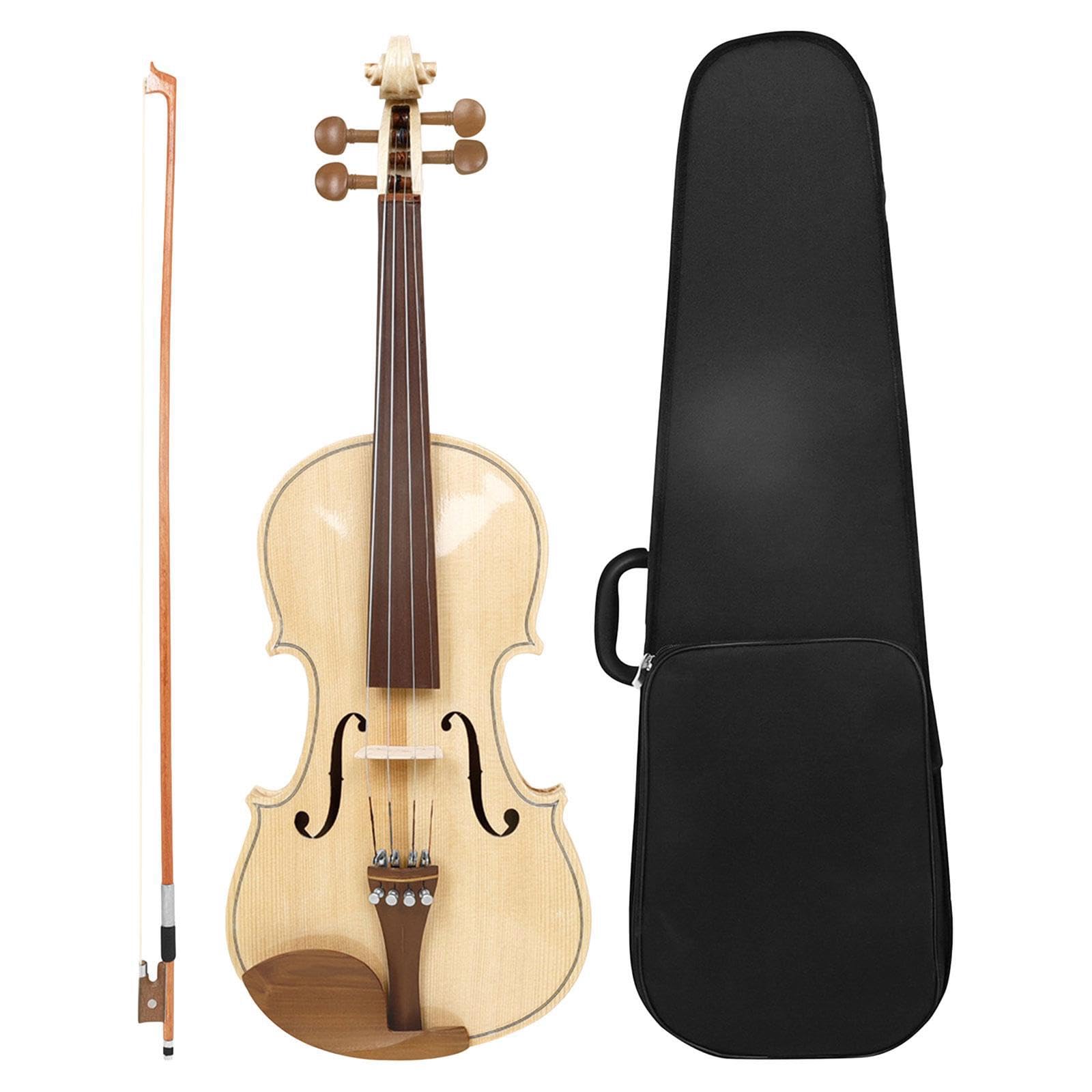 wueiooskj Eccezionale set di violino 4/4 di dimensioni standard con custodia rigida, regalo per di violino per adolescenti, principianti, studenti, amanti della musica, dimensioni