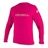 O'Neill Youth Basic Skins Long Sleeve Sun Shirt, UPF 50+ Rashguard, 4-Way Stretch Slim Fit for All Water Activities