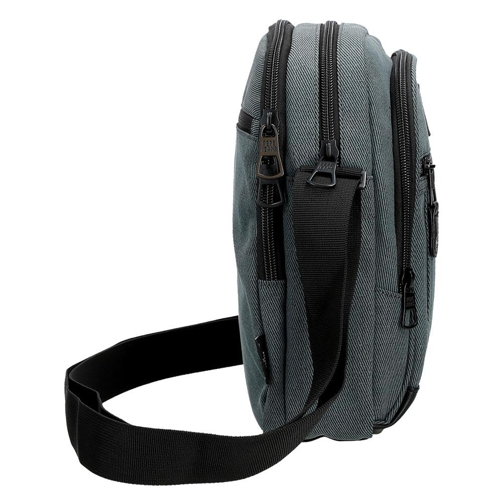 Pepe Jeans Aiden riñonera, bandolera, varios compartimentos, Poliéster con detalles en Piel Sintética, de Joumma Bags