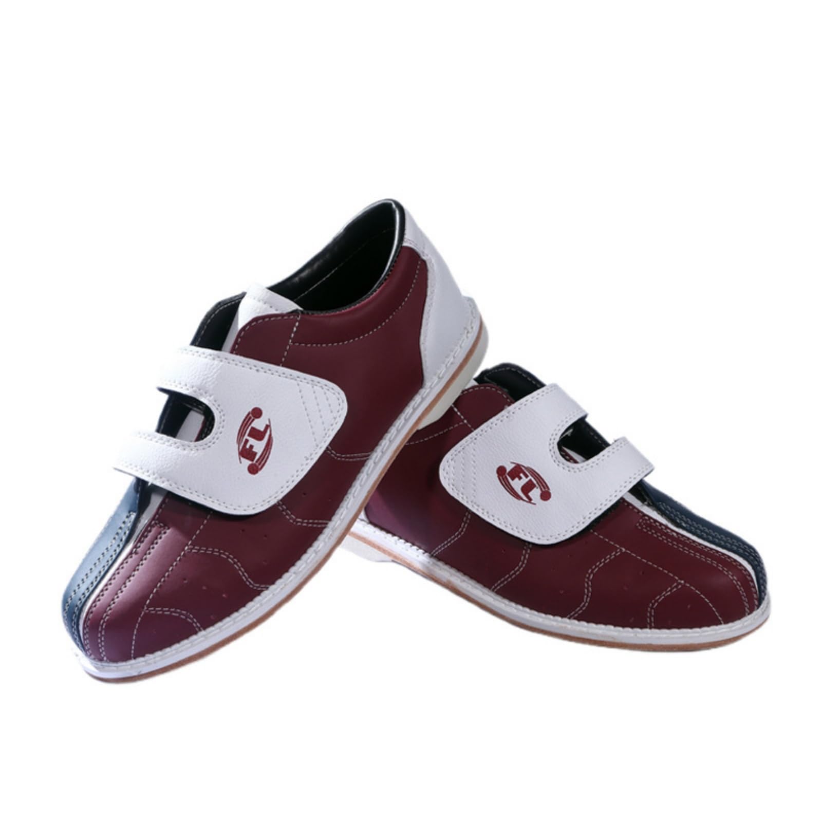 JiuQing Herren Bowlingschuhe Mit Atmungsaktivem Leder Obermaterial Und Rutschfesten Sohlen Für Links Und Rechtshänder Damen Und Kinder Bowlingtraining
