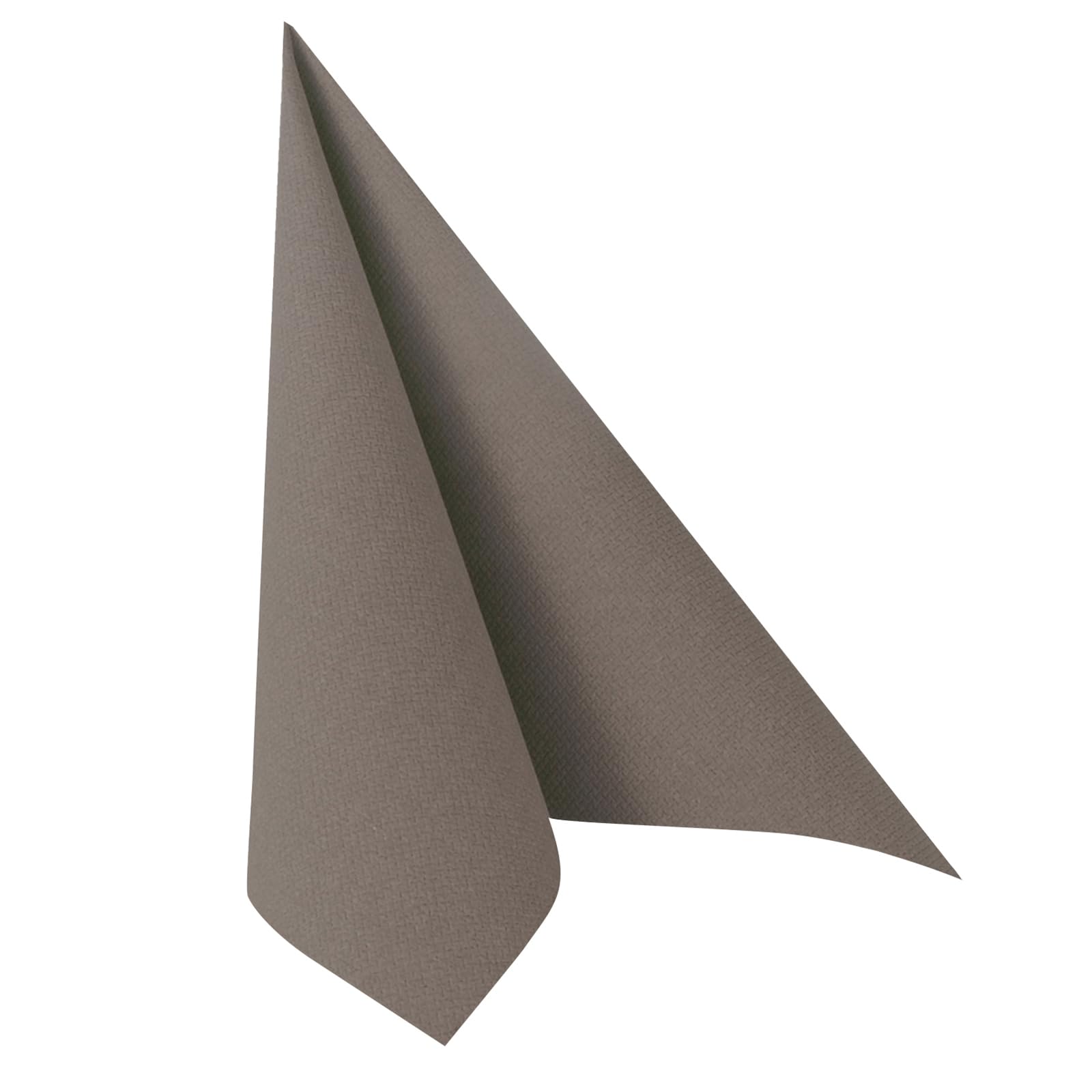 Papstar | 50 Tovaglioli Royal Collection Piegato 1/4, Dimensioni 40 cm x 40 cm, Colore Grigio, Confezione in Carta, Materiale Ovatta di Cellulosa, 50 Tovaglioli x 5 Confezioni
