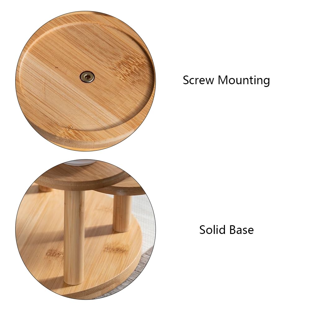 ® Soporte elevador de plantas de madera de 5 niveles, soporte de mesa para macetas de plantas, soporte de bambú para plantas suculentas, soporte elevador para macetas, soporte para exhibición de 5