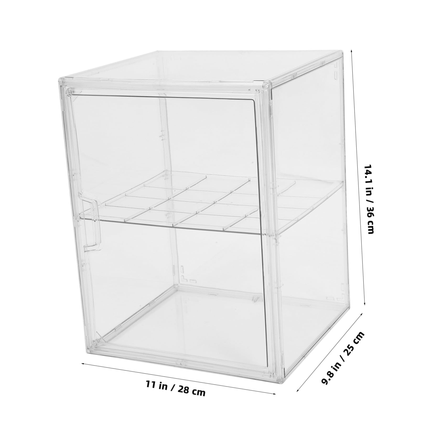 Cabilock De Cocina De Doble Capa Contenedor De Pan Transparente Caja Para Alimentos Ligera y Duradera