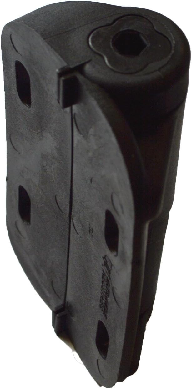 Cornerstone Black Adjustable Hinges for Aluminum Fencing | with Alignment Legs | CH102V-SD-BK