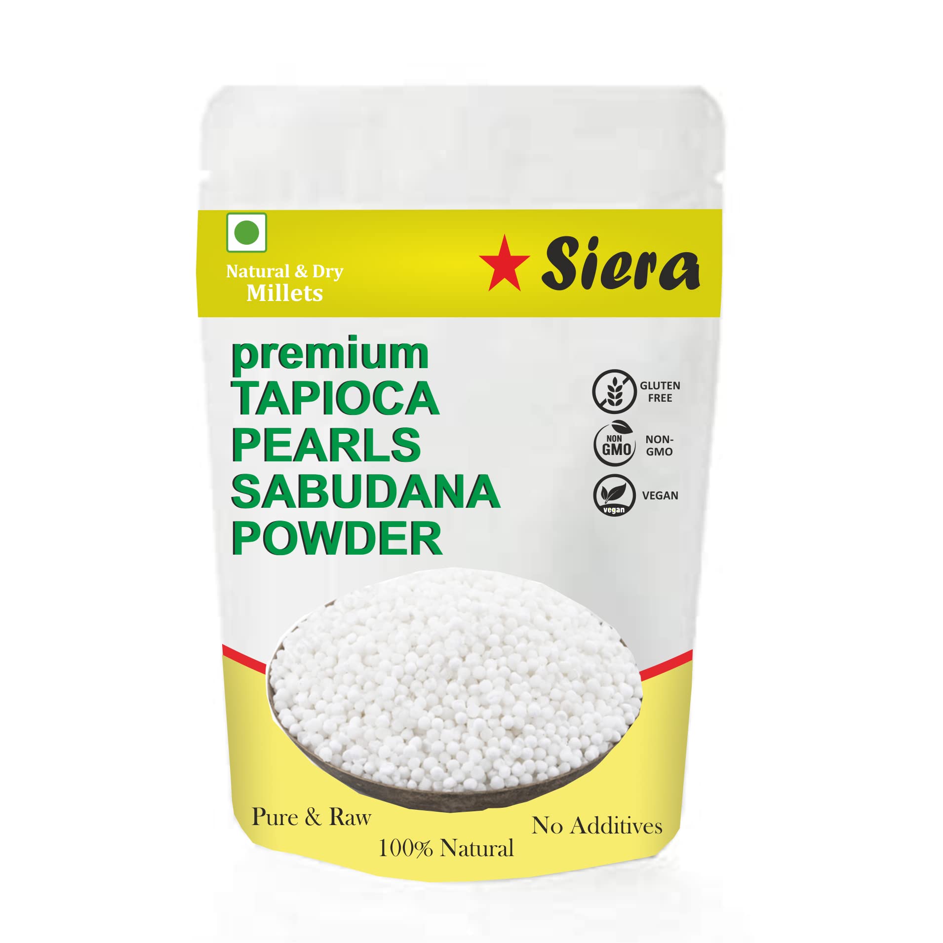 Siera Tapioca Flour | Sabudana Atta | Pure & Natural - 1 Kg (B097C2HWZD) Amazon Price History, Amazon Price Tracker