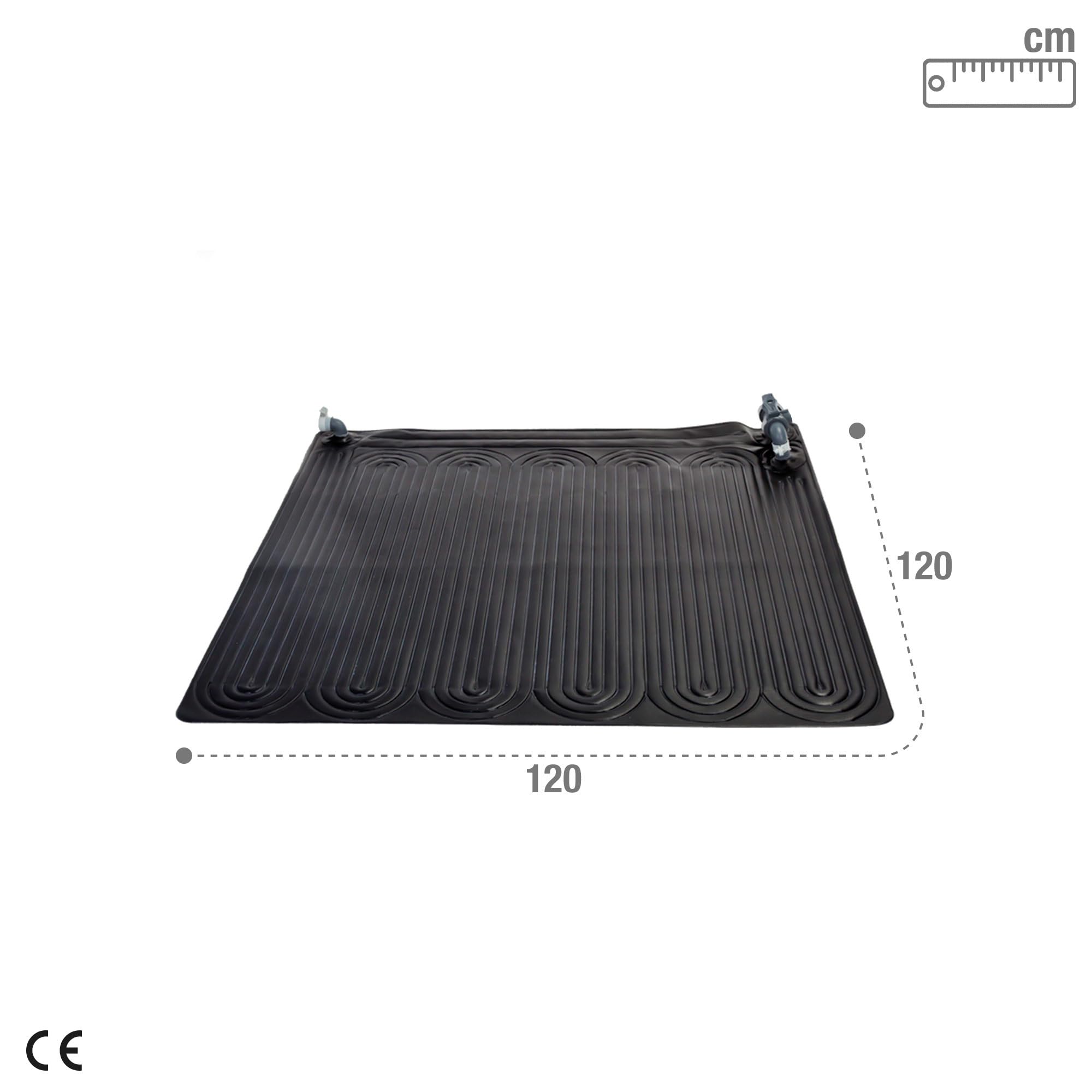 Intex Solarpanel für Pools 120 x 120 cm PVC schwarz Packung mit 2