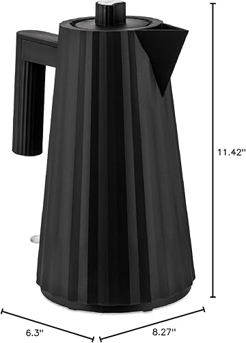 Miniatura 8 de Alessi Plissé MDL06WUSA - Hervidor eléctrico en resina termoplástica, enchufe US 1500W, 57.5 fl oz, blanco