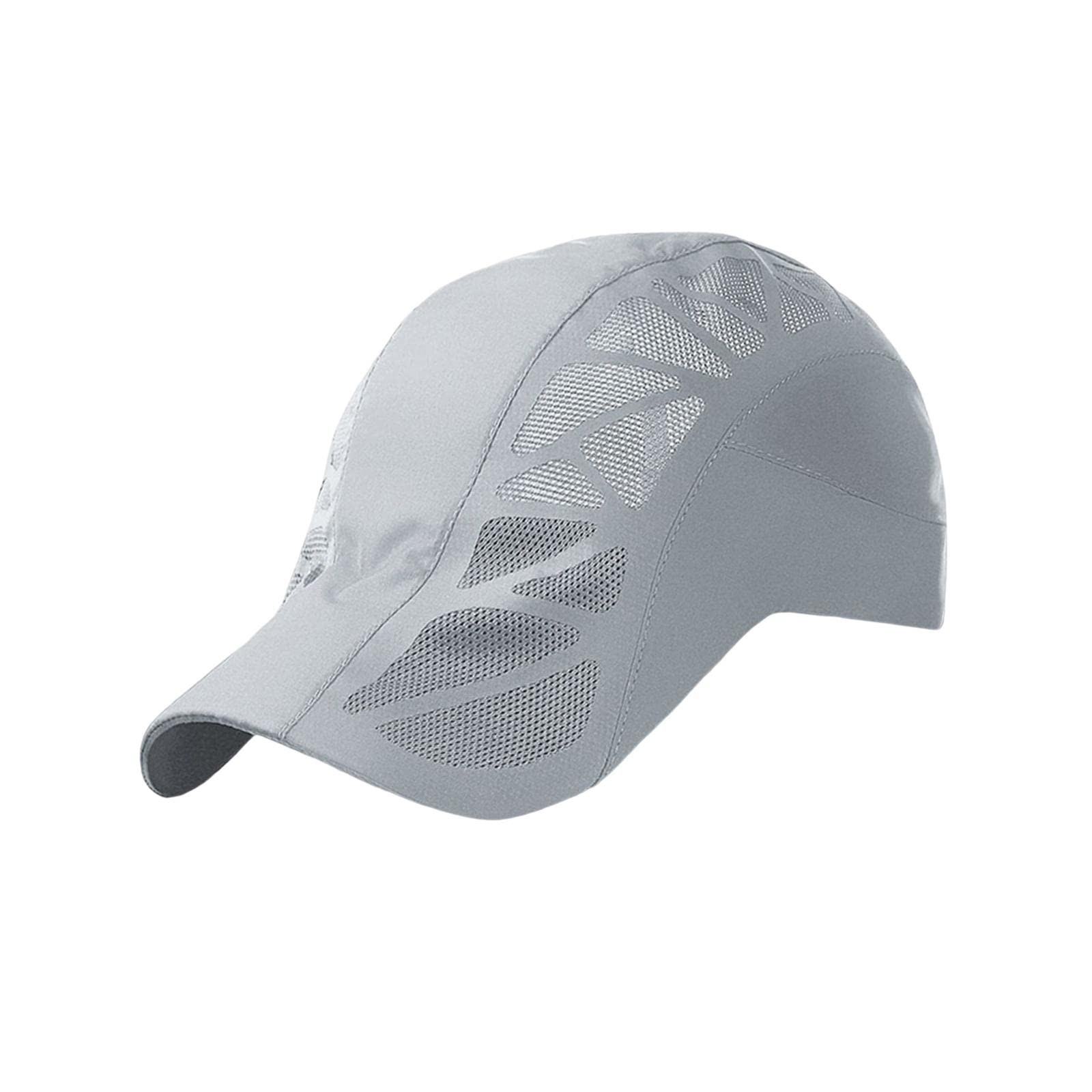 Summer Mesh Baseball Cap Visor Caps Quick Drying Sun Hats for Women Men light gray|Clothing, Shoes & Accessories | Mens Accessories | Hats-image-30