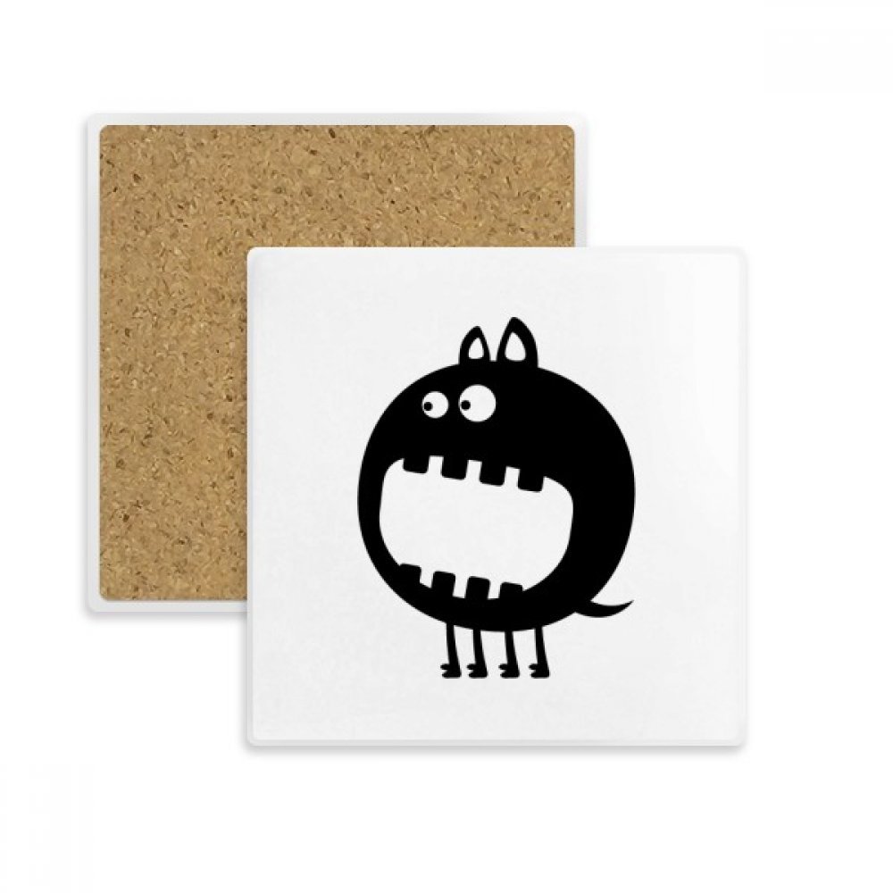 Coaster Alien en pierre absorbante DIYthinker dessous de verre multicolor pour tasse et verre