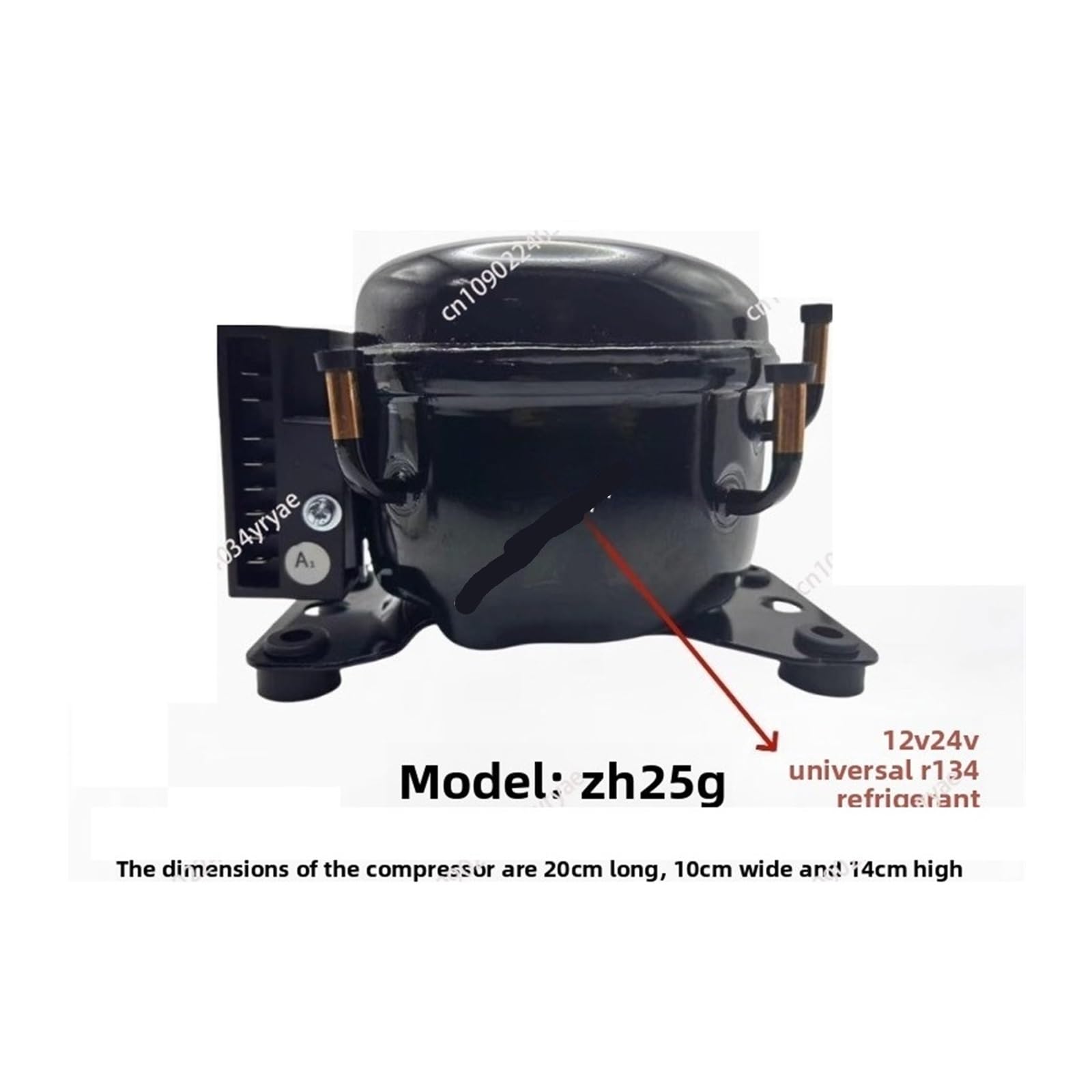 ZH25G 35G Sprężarka Do Lodówki 12 V 24 V Zamrażarka Samochodowa Lodówka Zewnętrzna Sprężarka DC(ZH25G driver board)