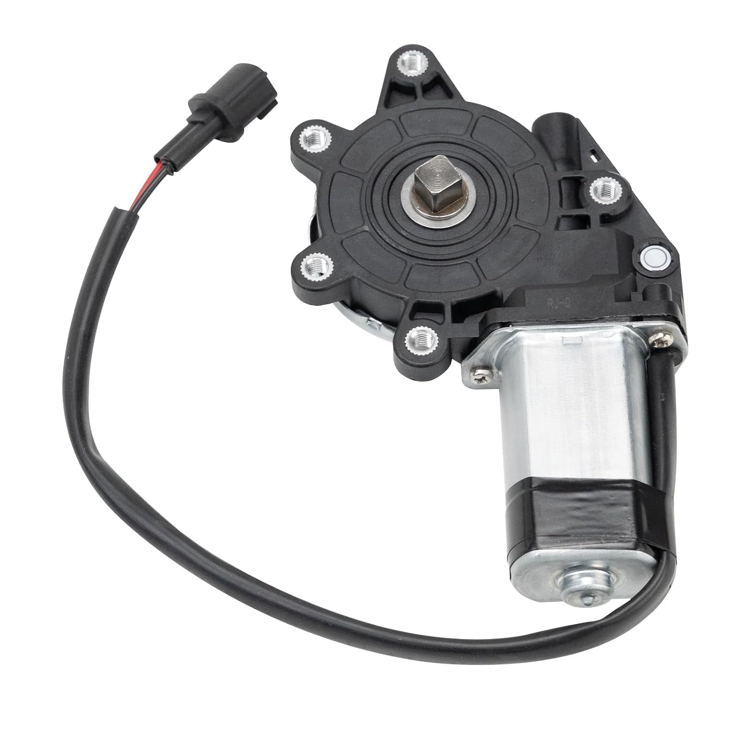 2-Pin Front/Rear Left Driver Power Window Lift Motor, Square Stem, Replaces 807314Z305 807318991A 742-509, Fits Nissan Frontier 2005-2019 Sentra 2000-2006 Altima 2002-2006 Xterra 2000-2015