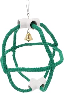 Mipcase Papagaio Algodão Mastigar Brinquedo Para Animais De Estimação Rede Cama Gaiola De Pássaros Brinquedos De Brinquedo Para Pássaros Araras Anchovas Papagaios De Pássaros Balanço