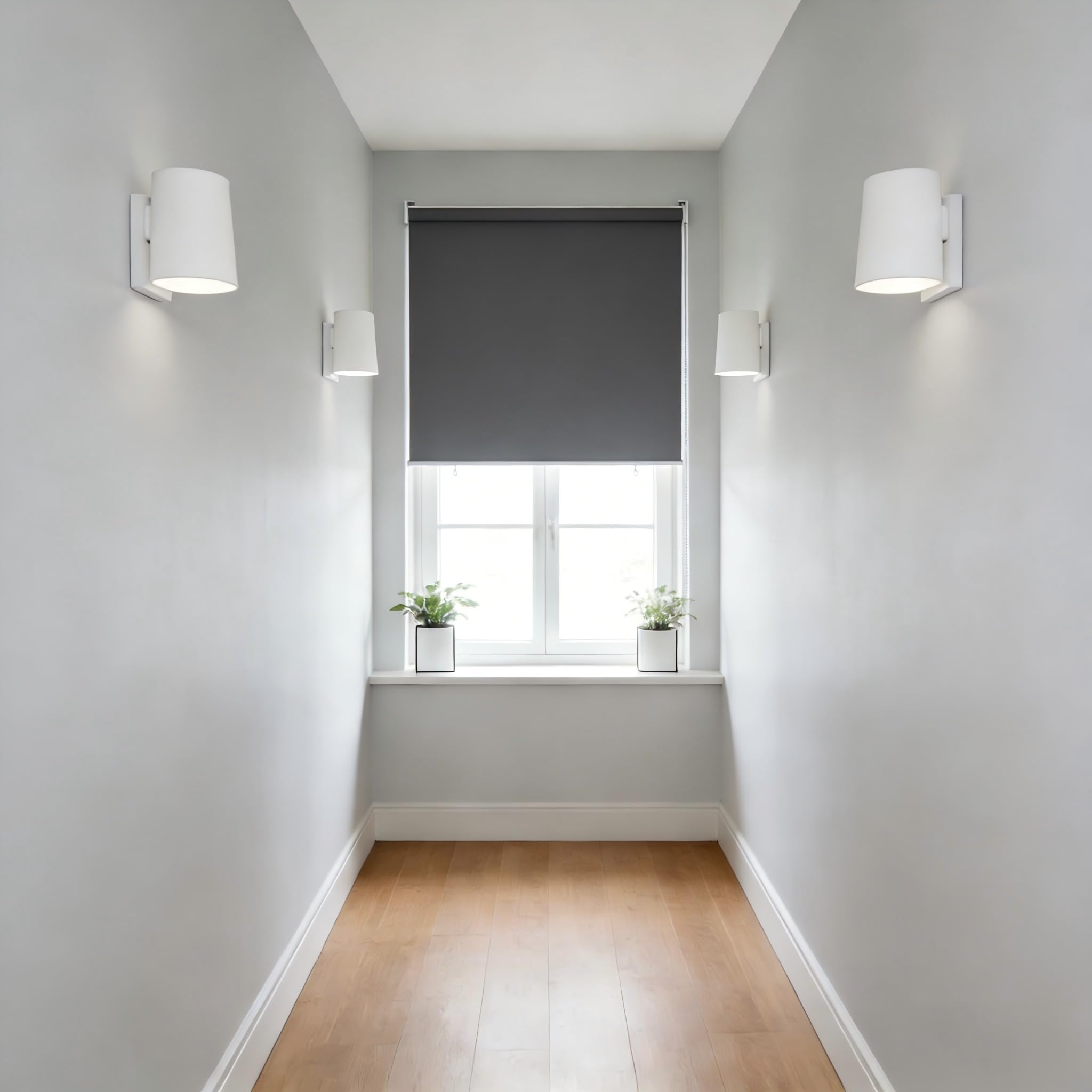 YRHome Senkrechtmarkise Außenrollo Balkonmarkise Vertikalmarkise, Beschattung Sichtschutz für Balkon Terrasse 182,5 x 142,5 cm Anthracite