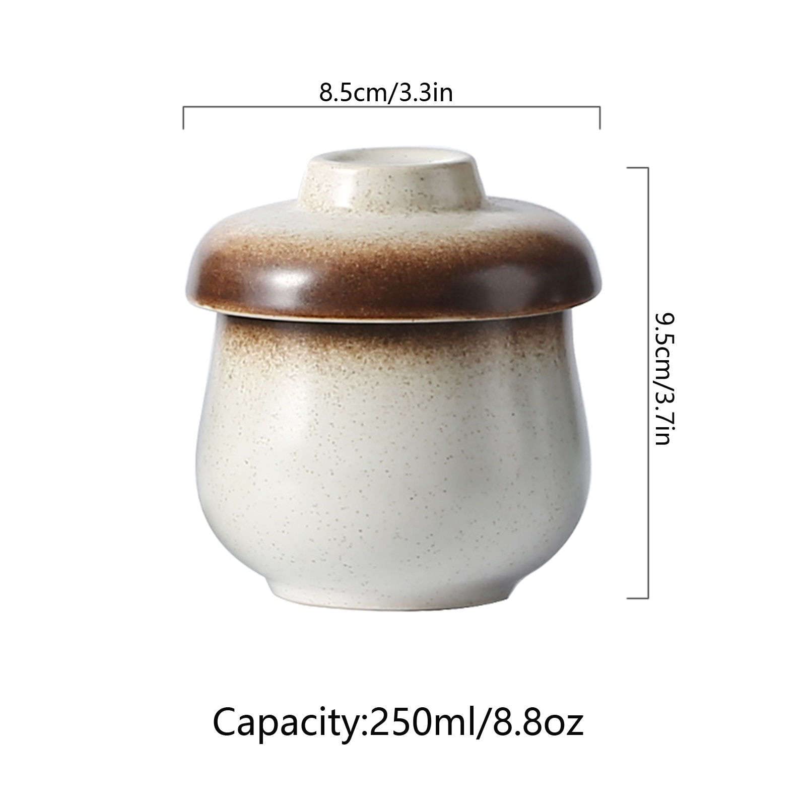 Tarro de especias de porcelana, azucarero, azucarero con tapa hermética, azucarero de 250 ml/8,8 oz, tarro de especias for recipiente de azúcar, for encimera de barra de café-azul-250 ml ( Color : Whi