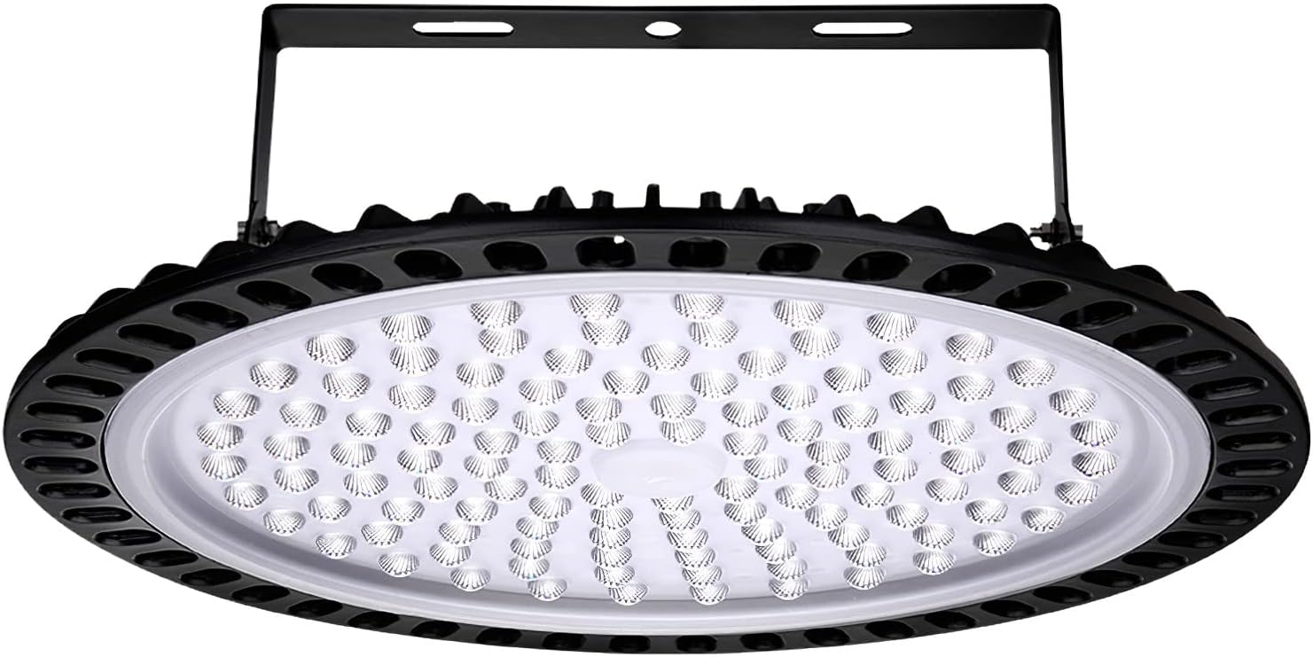 Faretto LED UFO 200W, 20000LM Lampada Da Officina Industriale 6500K Bianco Fredd  S1 388175119106