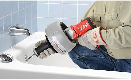 Miniatura 3 de RIDGID 35473 K-45AF - Máquina de fregadero con cable de núcleo interior C-1 de 516 pulgadas y control AUTOFEED máquina limpiadora de drenaje de