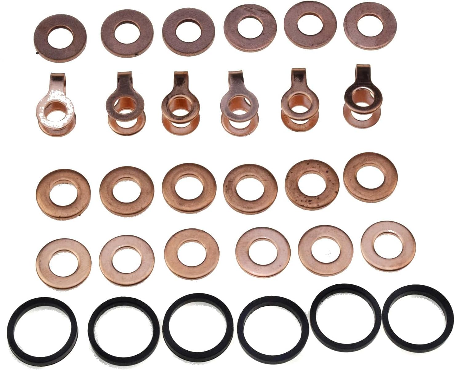 Injector Seal Copper O Rings Installation Install Set, for Dodge 5.9 Cummins 1989 1998 3867043 3882589