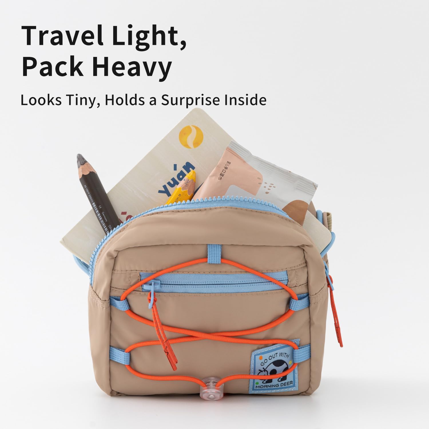 morning deer Lightweight Crossbody Bag for Women & Men, Splash-Resistant Multipurpose Sling Pack with Adjustable Strap, Large Capacity for Outdoor & Daily Use - Image 2