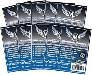 Premium Mini Euro Card Sleeve 45 MM X 68 MM (10 x 50 Pack, 500 Sleeves)