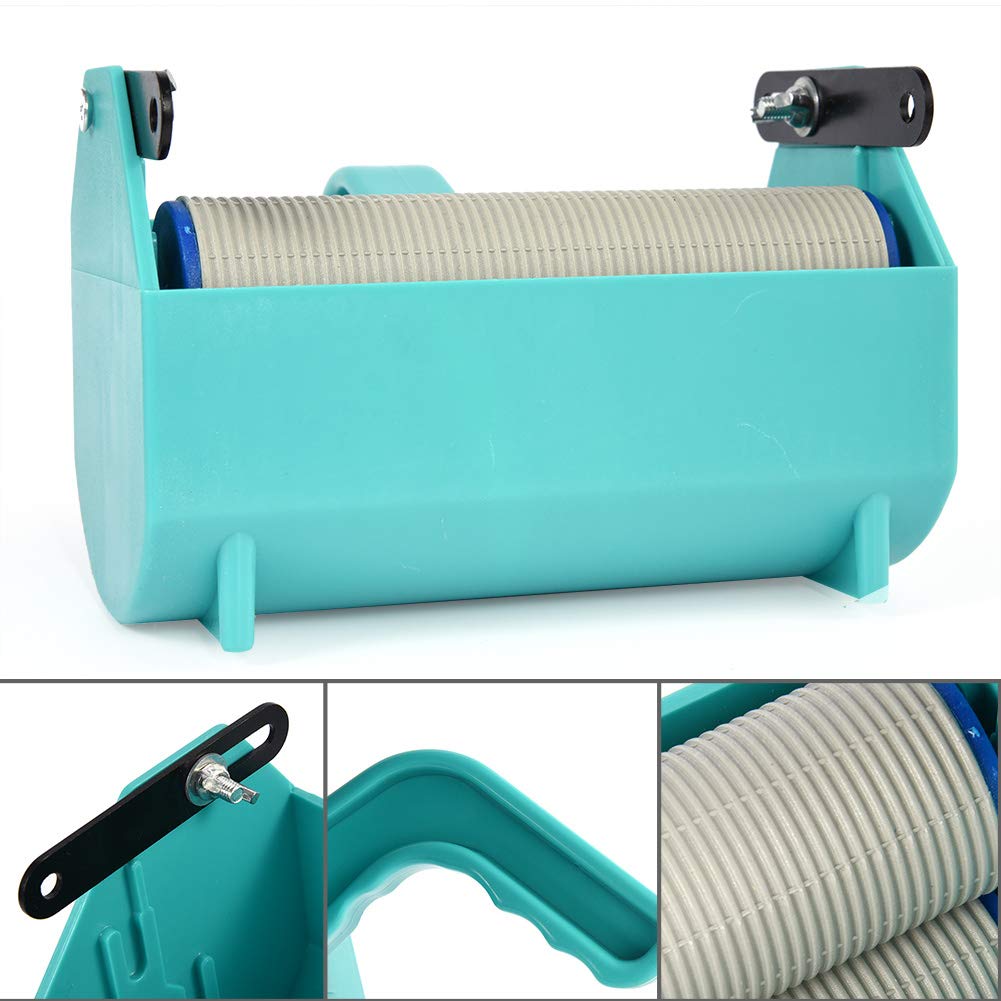 Rullo di Vernice Decorativo, Macchina per dipingere la Decorazione Fai da Te per la Decorazione della Parete della casa Verde con Pennello a Rullo da 5 Pollici