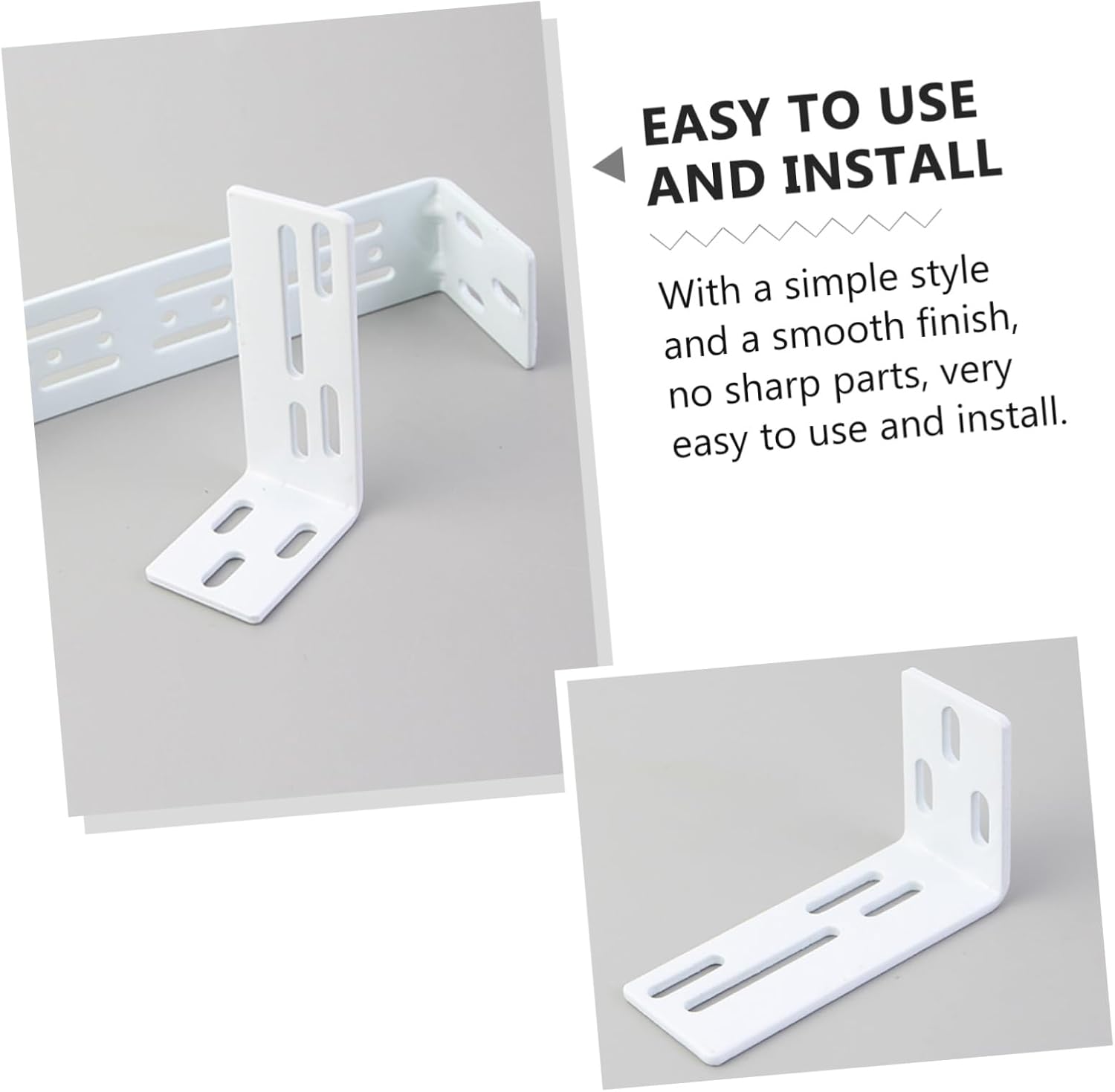 6pcs Blackout Curtain Rod Holders Installation Code Easy Mounting for Office Home Decor