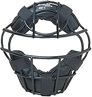 Vista 1 de Champion Sports Máscara de béisbol profesional para adultos, árbitros y receptores, protección adicional, protectores extendidos, arnés ajustable