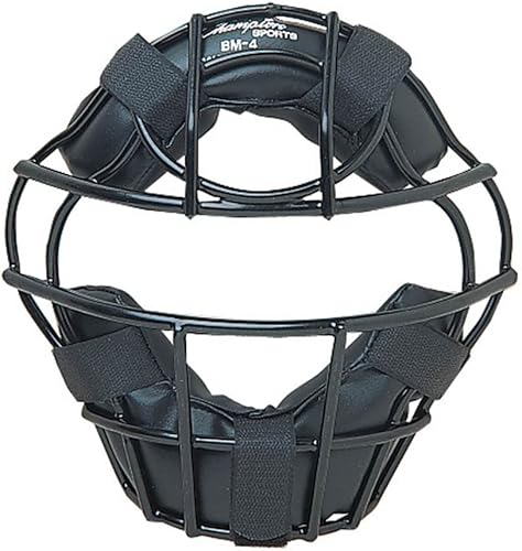 Champion Sports - Máscara de béisbol profesional para adultos, árbitros y receptores, protección adicional, protectores extendidos, arnés ajustable,