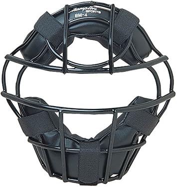 Champion Sports Umpire & Catchers Facemask Adult & Youth Sizes - Pro Baseball Face Protection Adjustable, Comfortable & Lightweight