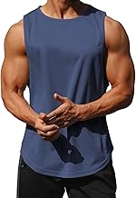 Litthing Débardeur pour Homme sans Manche Musculation Tank Top T-Shirt Gym Running Gilet Homme Séchage Rapide Gilet de Sport Respirant Entraînement Bodybuilding Course