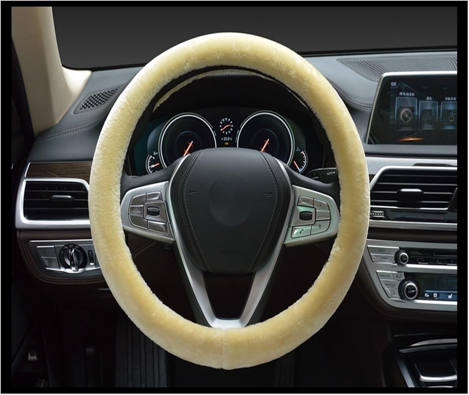 Car Steering Wheel Cover for Car Steering Wheel Cover Plush Car Interior Fearless Wear & Tear Comfortable Grip (Color : 4#), YINA20230601