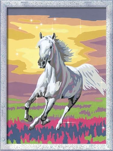 Ravensburger CreArt 23768 - Moule au Galop - Peinture réalisée par Number Horses