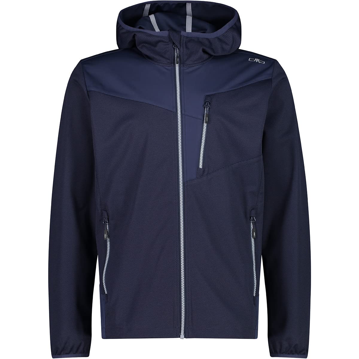 Cmp Herren N950 Hoodedsoftshell Jacquard Jacket, Black Blue, 54